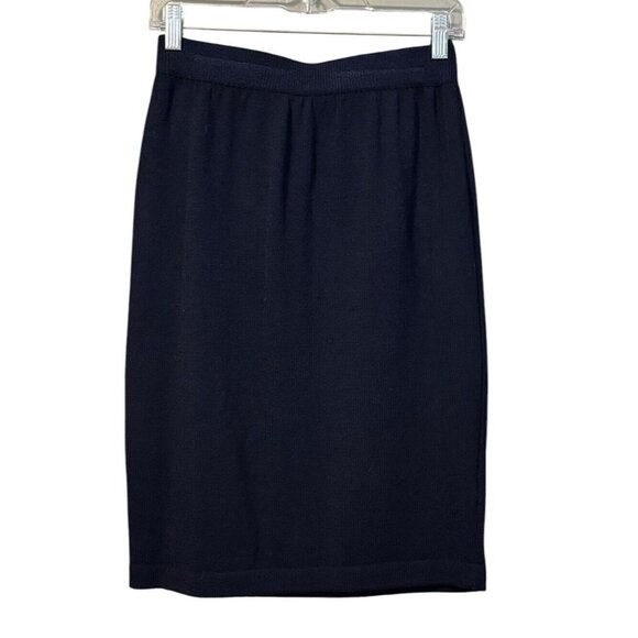 VTG St John Basics Knit Classic Cardigan Jacket w Top & Skirt Size Check Pics - Picture 5 of 16